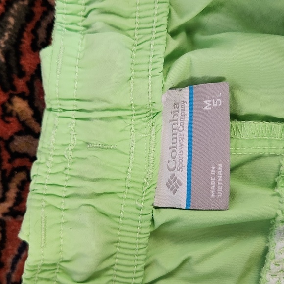Columbia PFG Quick Dry Shorts Neon Green M 5L - Picture 2 of 11